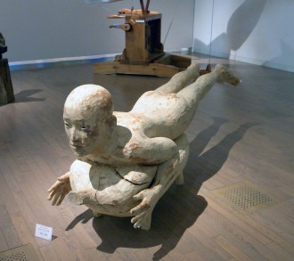 87回国展大原先生作品 「ロンドンでおよいでいた男」大原央聡准教授