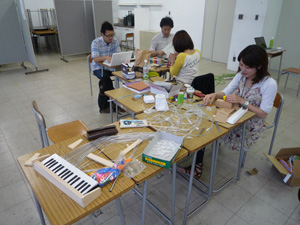 デザイン演習4A制作風景2