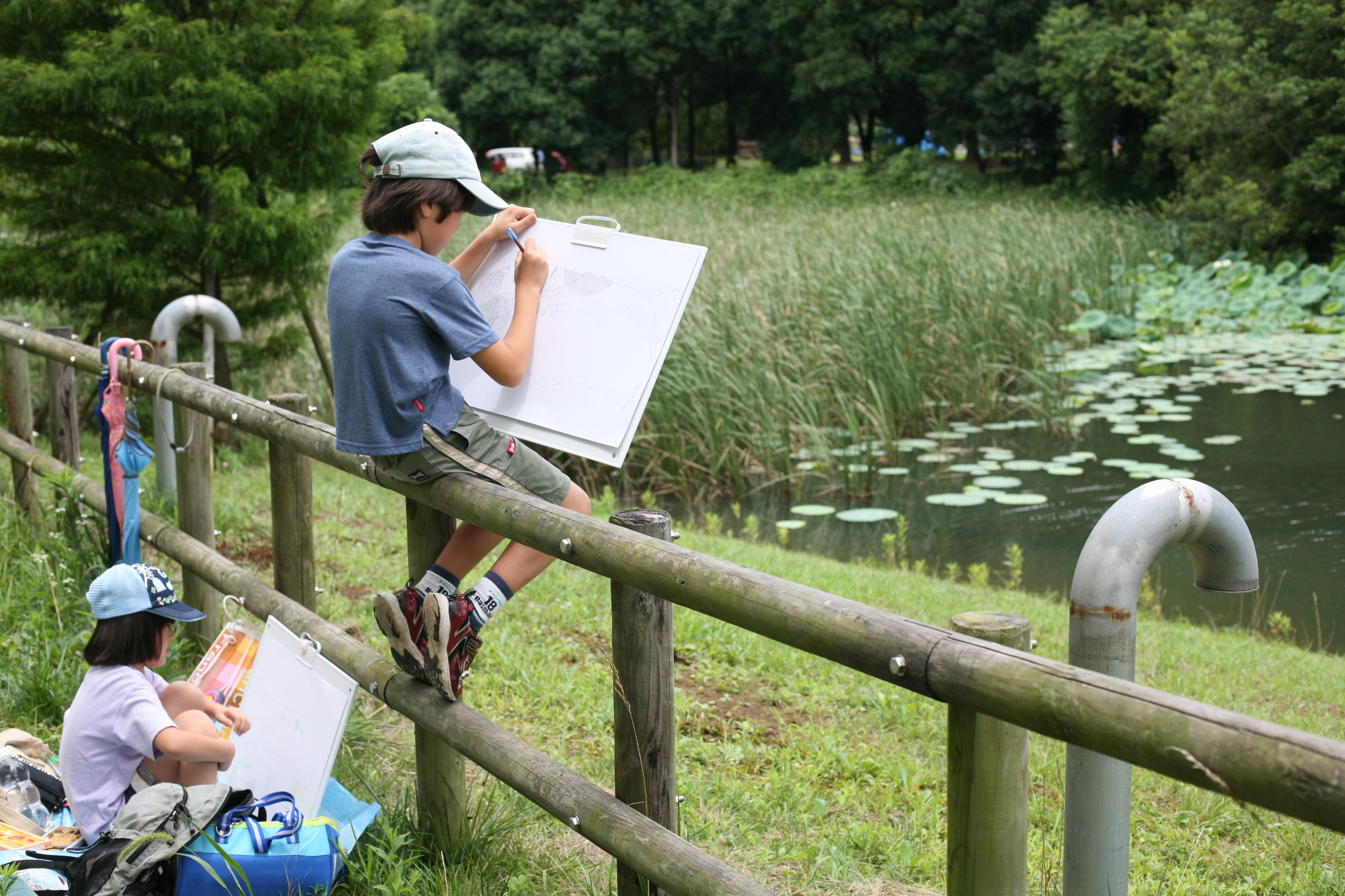 夏休み子どもアート・デイキャンプ初日の様子3