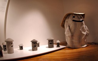 展示中のいしおさん 展示中のいしおさん
