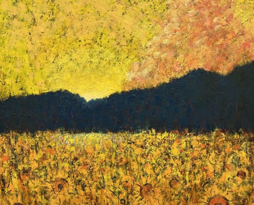 小松原優作「おもう」F100、キャンバスに油彩