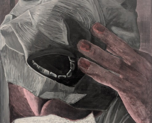 廣江亮「加える」1620×1303、油彩、キャンバス