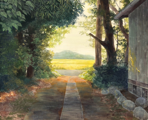 國田彩夕花「amulet Ⅰ」F100,岩絵具,水干絵具,墨,胡粉,色鉛筆,高知麻紙