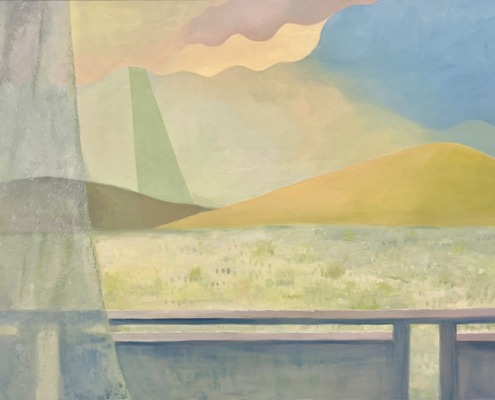 柴戸彩杏「あなたが眠る日」F120号、キャンバスに油彩