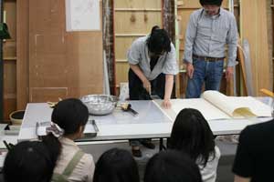 裏打ち講義1 和紙の裏打ち