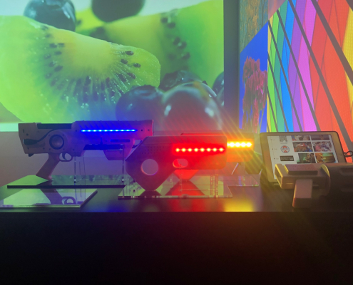 左からCOLOR BLASTER Pro、COLOR BLASTER、COLOR BLASTER prototype