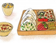 夏の巻弁当イラスト