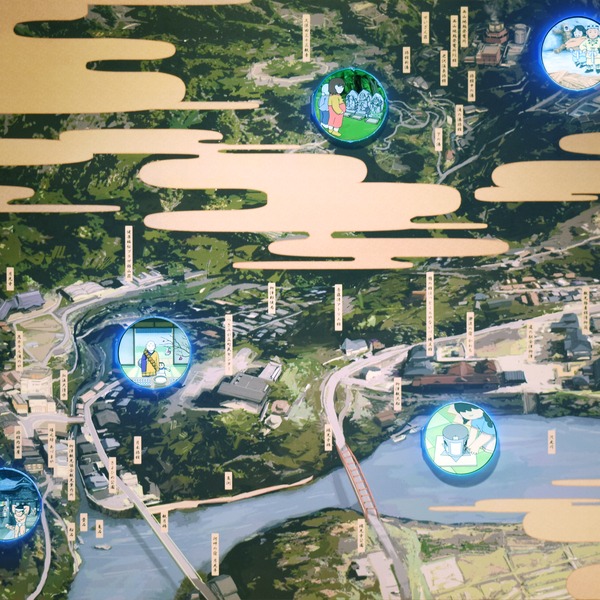 祈晴柳津鳥瞰図